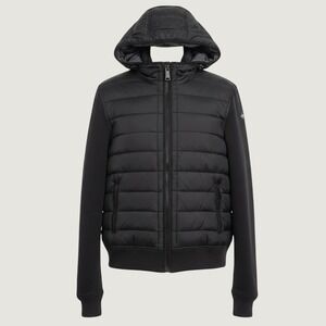 Schott NYC Rockwell Hybrid Puffer Jacket Black Mens S‎